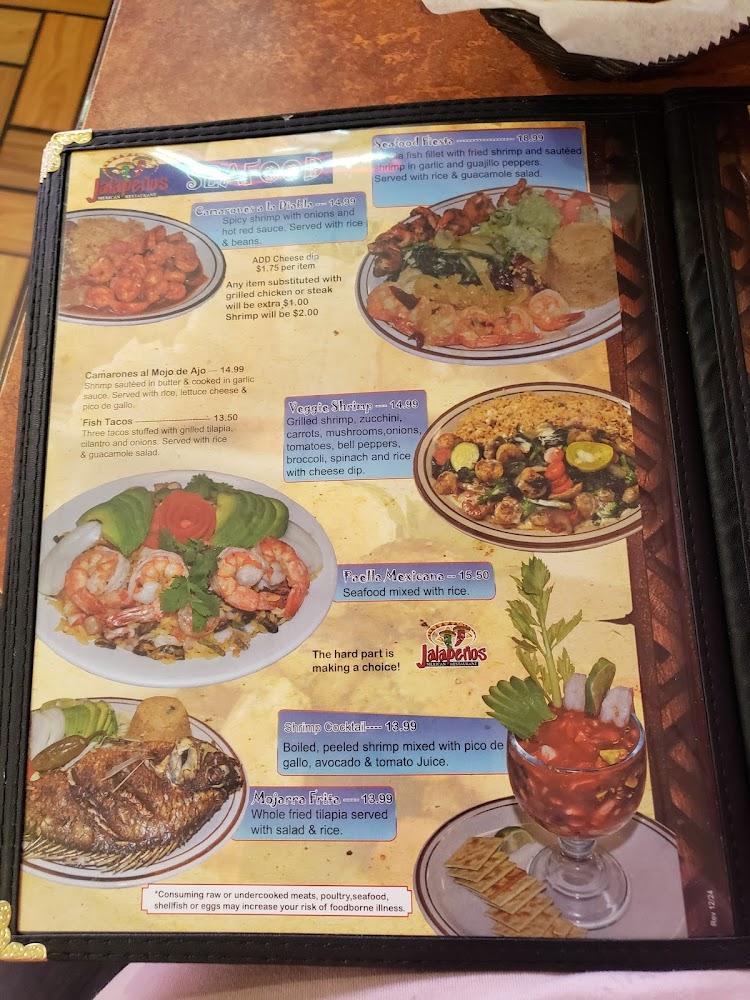 Jalapenos Mexican Restaurant - Menu Scan 4